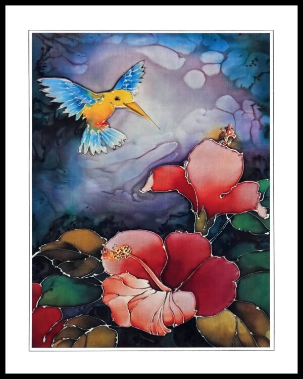 SSM PGL017 Hibiscus & Bird